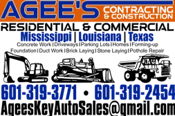 Agee's Contracting & Construction, sign face