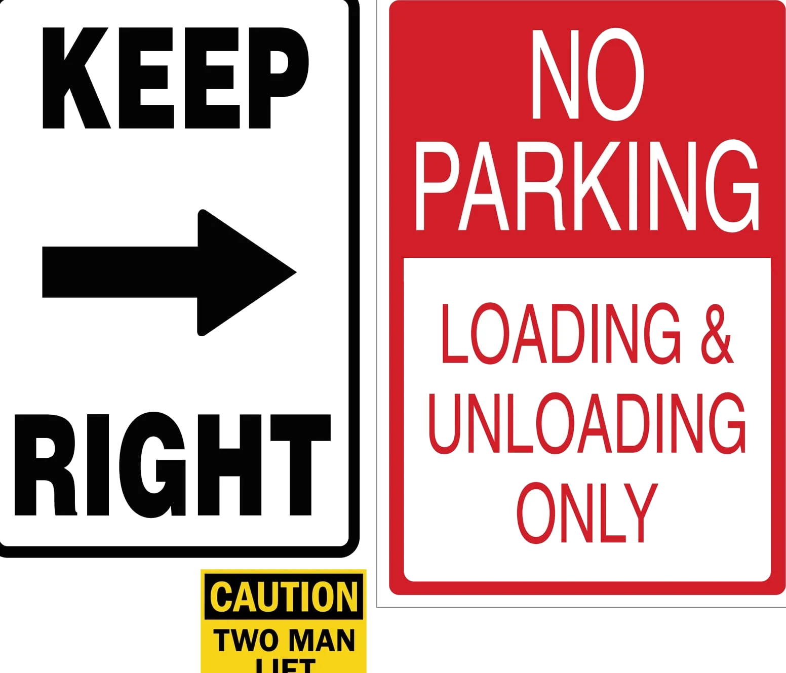 Parking & directional, aluminum signs