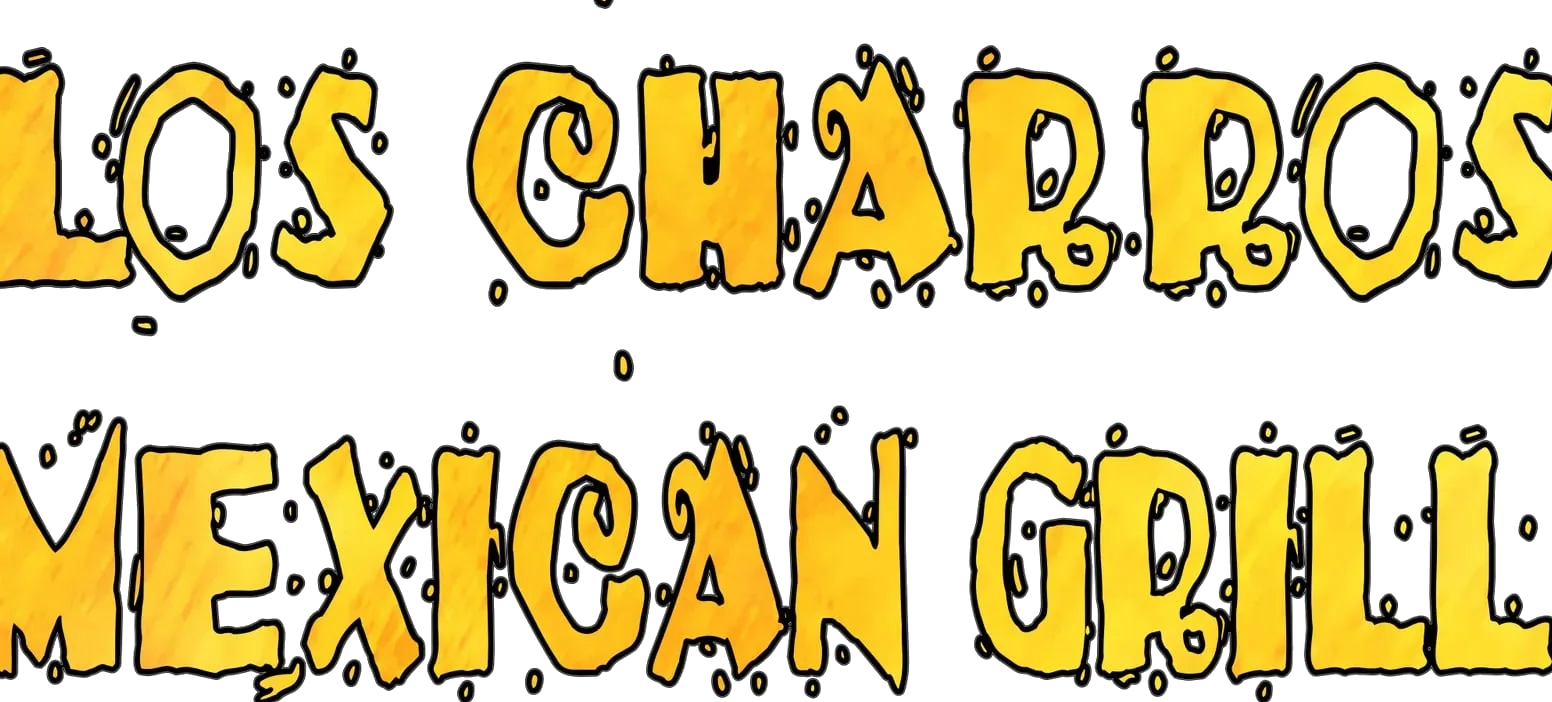 Los Charros Mexican Grill, sign lettering