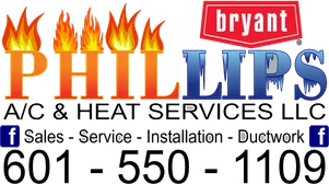 Phillips A/C & Heat Services, vehicle magnet